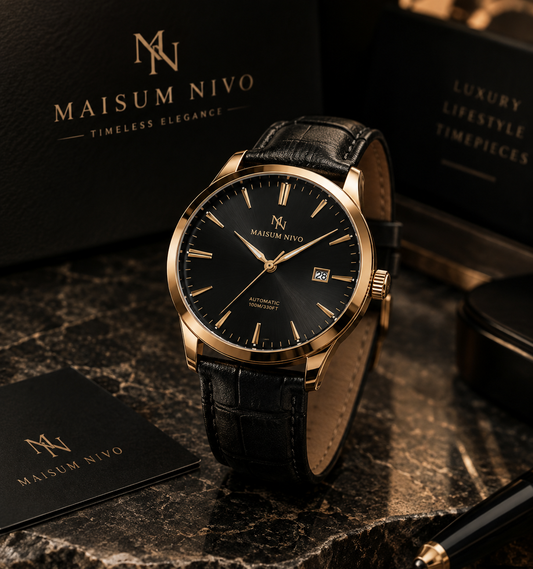 Maisum Nivo — Noir Élite Automatic Watch