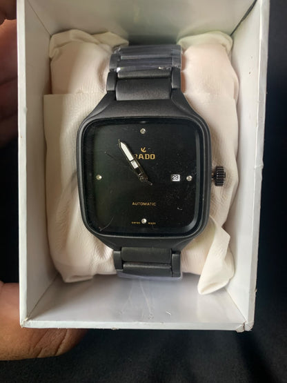 Automatic Black Square Dial Watch